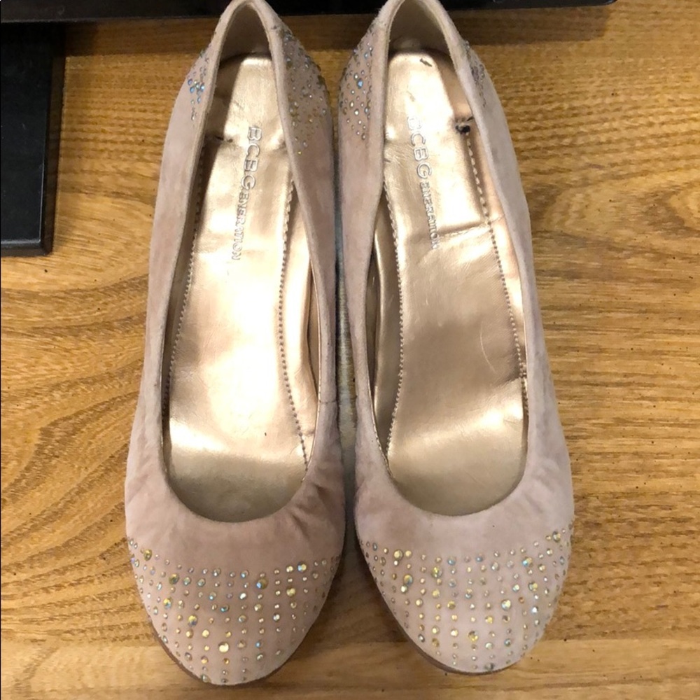 BCBG Generation Rhinestone Wedge Heel